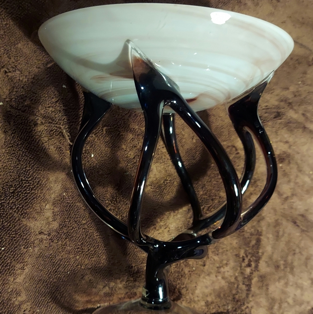 Hand made glass center piece